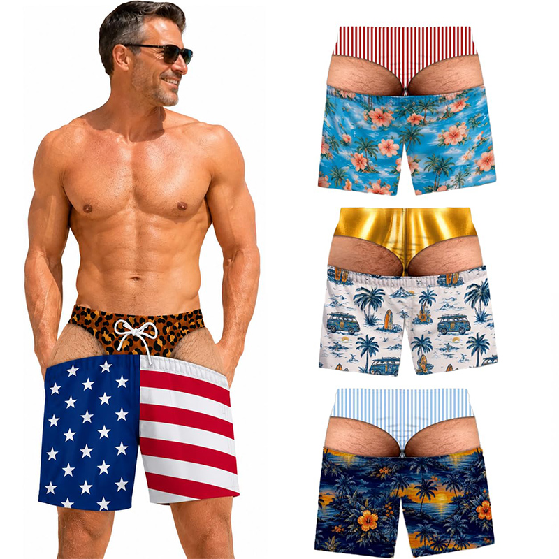 Swim Trunk Quick Dry - Nouveauté : Short de bain humoristique