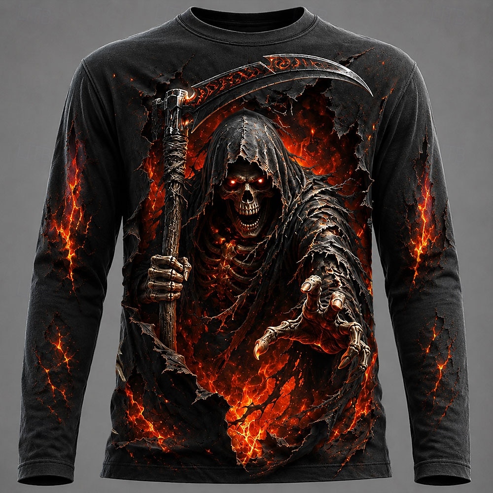 Tee Graphic Print - T-shirt à manches longues imprimé 3D