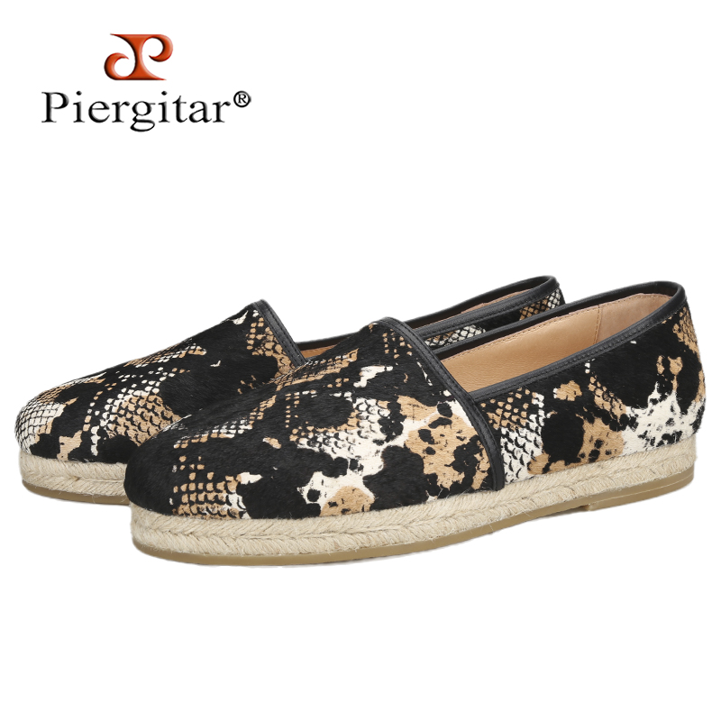Espadrille Slip On - Piegitar-Mocassins à enfiler multicolores pour hommes,