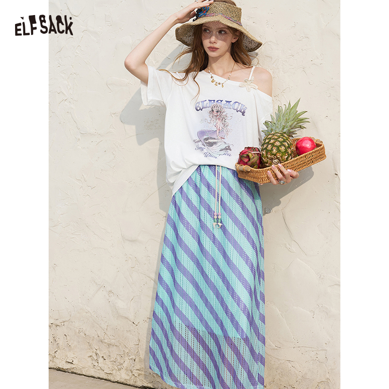 ELFSACK Ensemble t-shirt blanc - Tee Graphic Print avis et prix